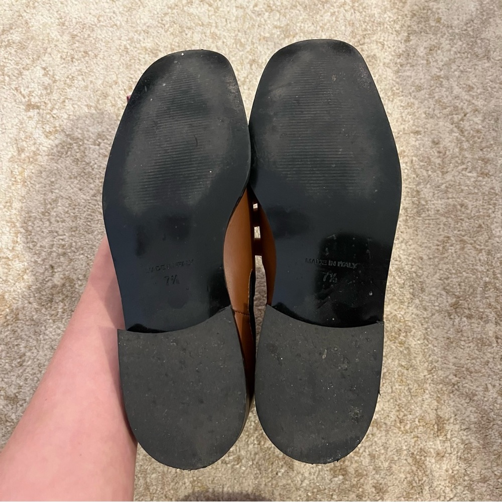 Everlane The Italian Leather Square Toe Chelsea Boots in Peanut Size 7.5 - Picture 8 of 10